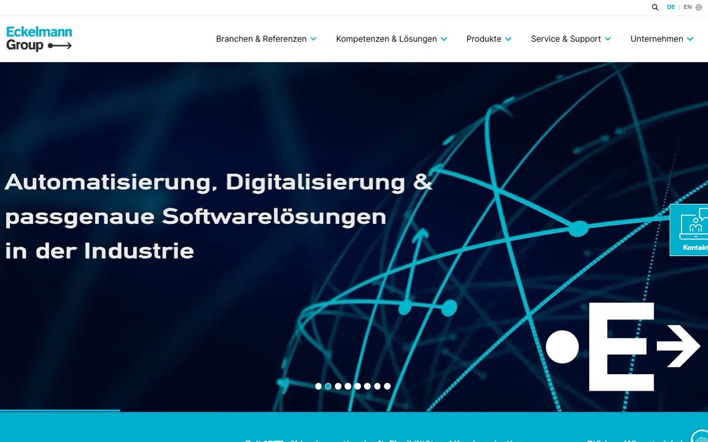 Screenshot of Eckelmann AG