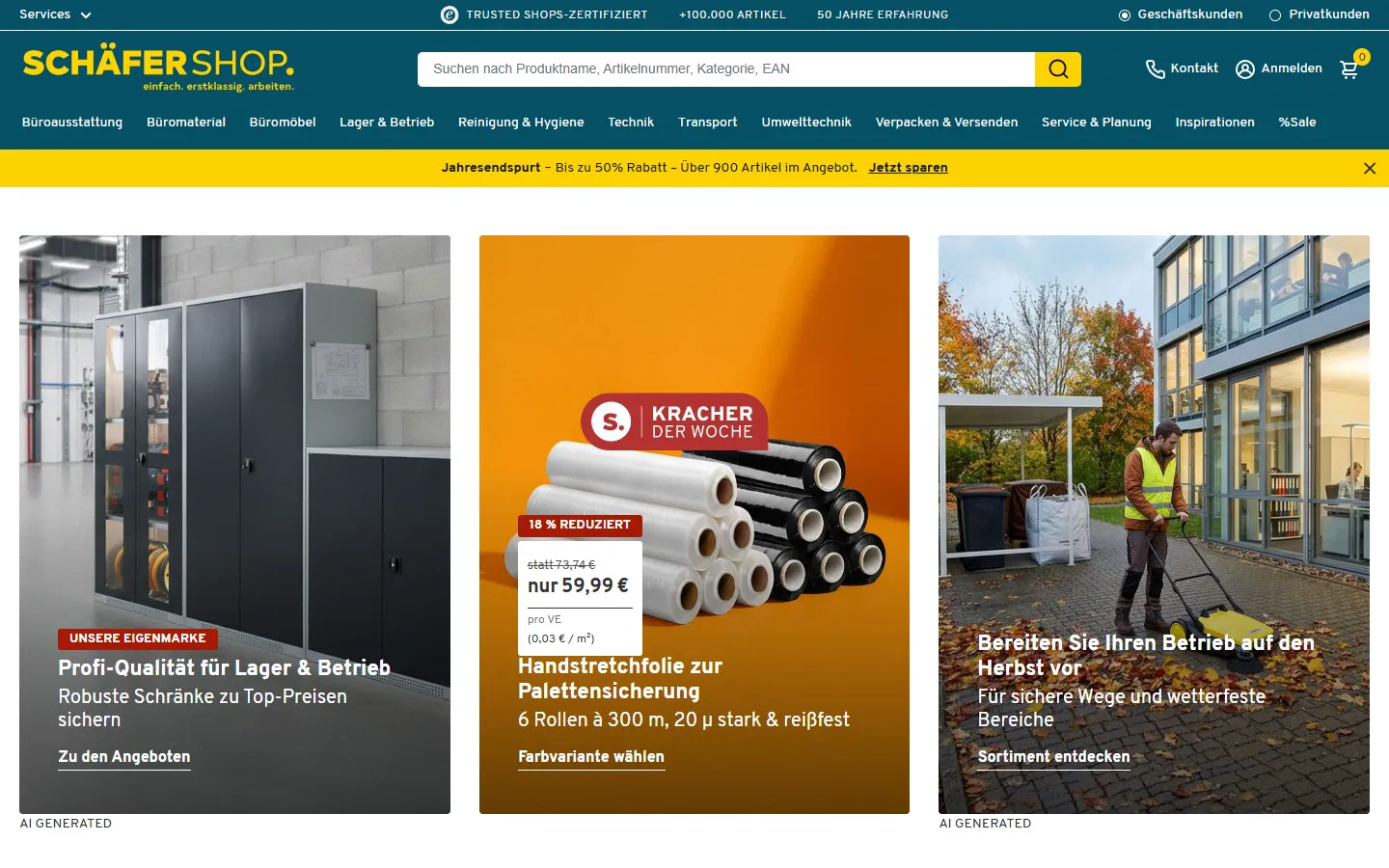 Screenshot of Schäfer Shop